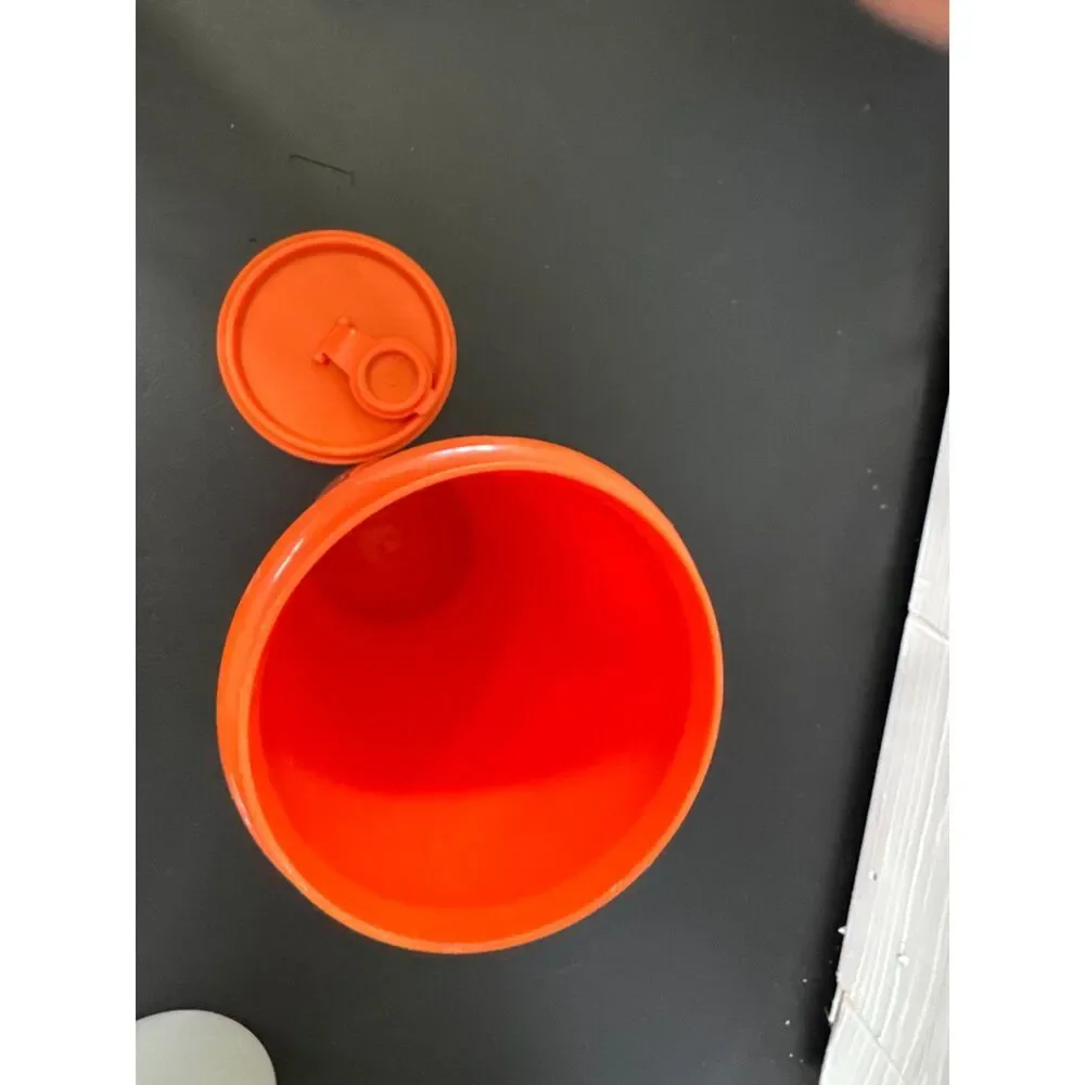 Lot Of 3 Small 1 Large Tupperwear Pitchers Orange and Sheer 321-5 & 262-9